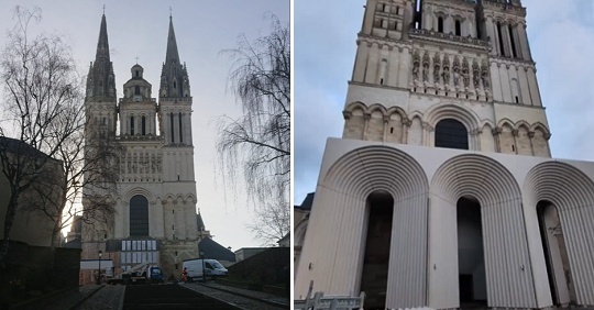 【悲報】 隈研吾さん、フランスの大聖堂改修工事が現地で大炎上「アンジュ大聖堂が損なわれた！」「政治的な大スキャンダル」