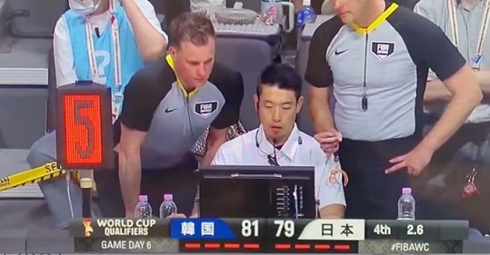 농구 한일전 막판 경기 시간 오류 논란